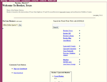Tablet Screenshot of bookertexas.com